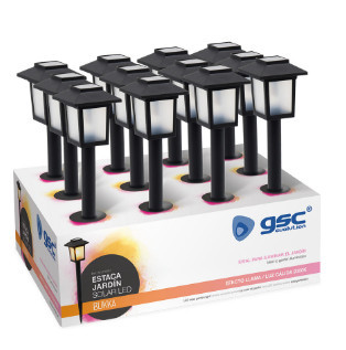201210007 – 8433373058347Bukka LED-Solar-Gartenstecker 1600 K IP44 – Exp-Box mit 12 Einheiten