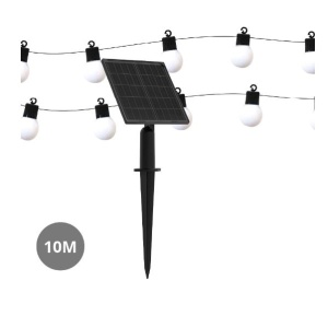 201210031 - Kit grinalda decorativa solar Kalaval 10M 20 luzes 2300K IP65