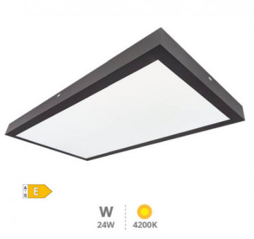 203405027 - Painel retroiluminado de superfície KISONGO LED 24W 4200K 60x30cms Preto