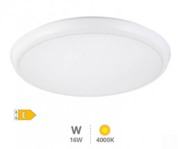 203610005 - 8433373064942Plafon LED Laureado con sensor de movimiento e crepúsculo + pararse-by 16W 4000K