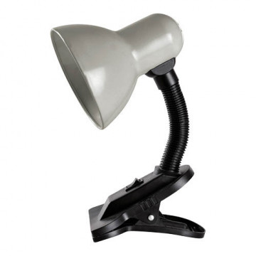 204200031 - 8433373071902Candeeiro de mesa con abrazadera Saidu E27 Gris
