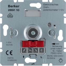 289110 - Potenciómetro putrefacción. 1-10V, c/ suave-lock HAGER Ean:4011334255765