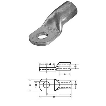 290984 - Standard pipe terminals 50 m16 1uni