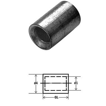 291096 - Conector paralelo DIN46341 estanhado 4,0-6,0 mm² 100uni