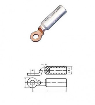 293326 - Al -Cu Crimming Terminals Solid Type 150 M12 1Uni