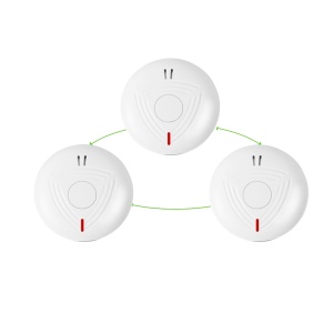 3 detectores de fumar autónomo interconectado - Permitir a conexión de varios detectores a través de RF - Duración da batería 10 años - Luz indicador de alarma - Alarma sonido 85 dB a 3m - Certificado EN 14604:2005