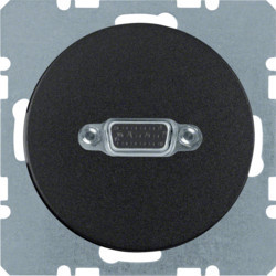 3315412045 - R.1/R.3 - salida VGA Párrico., negro HAGER Ean:4011334367208