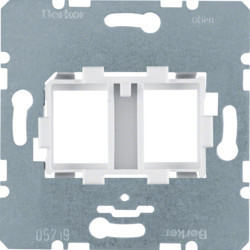 454105 - Suporte duplo, creme HAGER EAN:4011334185291