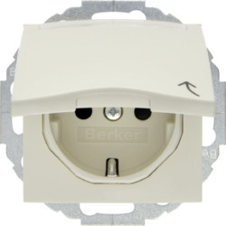 47468982 - S.1/B.X - Schuko mit Lid P.etiq.