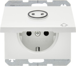 47867109 - K.1/K.5 - Schuko Relief Lid, White Hager Ean: 4011334268574