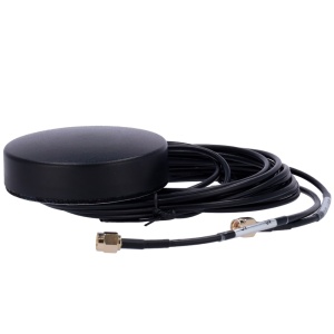 4G-Antenne mit GPS – Frequenz 698–2700 MHz – SMA-Stecker – Klebebefestigung – Verstärkung +-3 dBi – 3 Meter langes RG174-Kabel