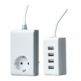 4x USB 4800 mA Porter Ladegerät +