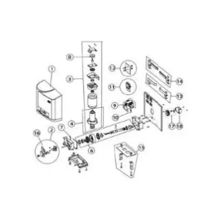 6CS14R - Redutor completo para CROSS14-14E-14VE-15V
