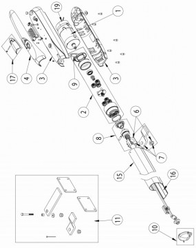 6Z26I - Motor completo 24 Vcc para LUXO 3BH