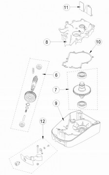 6Z26m - Complete engine 24 VCC for Facil3H -3eh