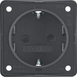 947792505 - Integro - tomada Schuko obtur, antrac mt HAGER EAN:4011334051541