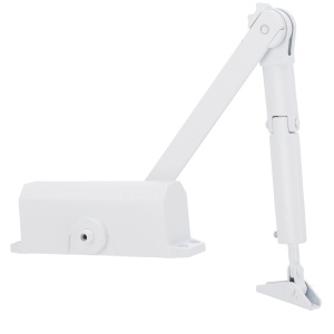Acortar de puerta de brazo articulado - Asamblea à superficie e instalación reversible - Apertura con fortaleza reducido - Puertas entre 25~85 kg e 850~1100 mm - Velocidad ajustable - Adaptar a todo os tipos de puertas