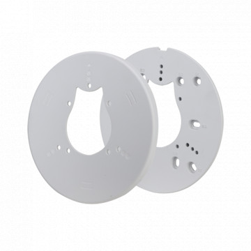 Adaptateur de la boîte de jonction - Convient pour une ou deux bandes - en alliage en aluminium et ABS - 8.5 (al) x 160 (Ø) mm - Câble Câble - blanc