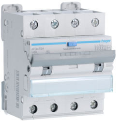 AFQ470H - Disj. dif. 4P 20A C 300mA tipo AC 4M HAGER EAN:3250611015932