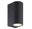 AKA-2RB-NG-Apply Low/Up Light IP65, 2x3W, 85-265v 50/60Hz 4500K, Black Omnium Electric