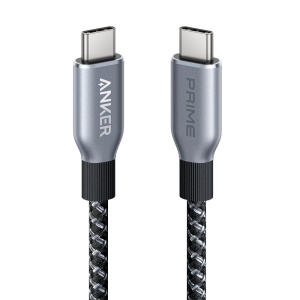 Anker - USB2.0 - USB -C cable for USB -C - Nylon Cable Recycled Entrance - Length 0.9m - Quick Loading 240W: Black color