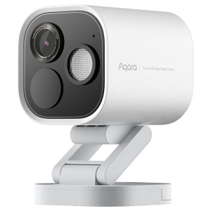 Aqara Câmara Hub G5 Pro (WiFi) - Câmara 4MP / Visão noturna a cores - Gateway Zigbee 3.0, Thread, Bluetooth - Compatibilidade Matter - Deteção facial e de gestos com IA - Compatível com Apple Homekit, Google, Alexa