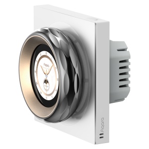 Aqara Ecrã tátil Dial V1 UE - Ecrã LCD / Rotação Háptica - Conectividade Wi-Fi / Zigbee / Bluetooth / Matter - 2 interruptores integrados - 2 interruptores sem fios - Compatível com Apple Homekit, Google, Alexa