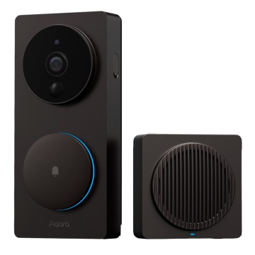 Aqara Smart Video Doorbell G4 - Zigbee 3.0 / WiFi 2.4 GHz - Matter Over WiFi - Smart Video Bell - Ai Reconnaissance faciale - Compatible avec Apple Homekit, Google, Alexa