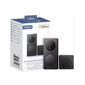 AqarasmartDoorBellg4 - Smart Video Doorbell (avec reconnaissance là-bas) WiFi 1080p Wireless (6x AA) - IP65
