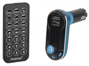 Auto LCD-FM-Sender mit MP3-SD-USB (Bluetooth) und Befehl + USB-Ladegerät