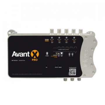 Avant X Pro avec filtre anti-LTE: amplificateur de filtre numérique programmable 5E / 1S "F", 2 Modes sélectionnables: FM-4X (VHF / UHF) ou FM-Dab-3XUHF G 29-75 ou 29-72-75DB vs 122-122 ou 122-119-122DB