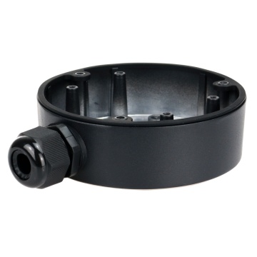 Boîte de connexion - pour les chambres à dômes - Ajustement pour une utilisation extérieure - Installation du plafond ou mur - Couleur noire - Câble passeur