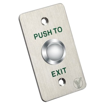Botón de liberar de puerta - Usar profesional - Probado 500.000 usos - NO/NC/CON | Asamblea construido ou de superficie - Dimensiones 86 (A) x 50 (L) x 29 (P) mm - Finalizar em acero inoxidable