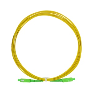 Cable de conexión de fibra óptica - Fibra monomodo G657A2 de alto rendimiento - Conectores SC APC en formato simplex - Longitud exacta de 5 metros - Cubierta exterior LSZH segura - Compatibilidad de uso genérica