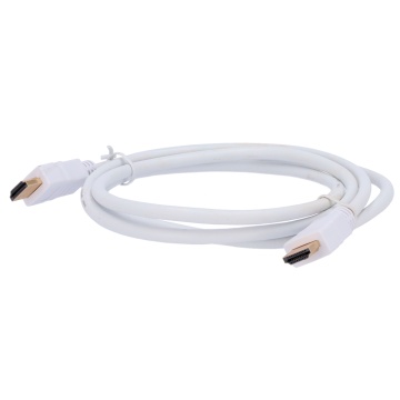 Câble HDMI - Connecteurs masculins HDMI - Haute vitesse - 1 M - Couleur blanche - Connecteurs anticorrosion