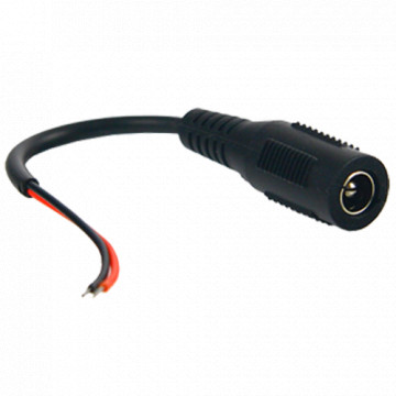 Cable Rojo/Negro paralelo - 400 mm de longitud - Terminales positivo/negativo - Conector femenino estándar - Terminales a tornillo - Permitir alimento directo