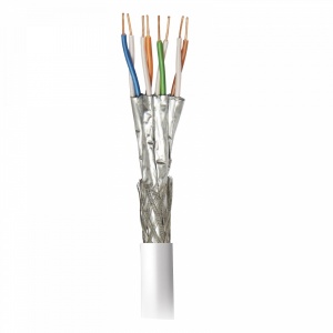 Cabo de Dados DK7000 S/FTP Cat 7 Cca Cu 23AWG LSFH Ø 7,4mm Branco