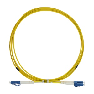 Cabo de ligação de fibra ótica - Fibra monomodo G657A2 de alto desempenho - Conectores LC UPC no formato dúplex - Comprimento exato de 2 metros - Revestimento exterior LSZH seguro - Compatibilidade de utilização genérica