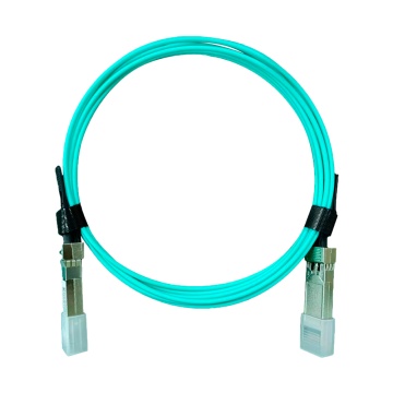 Cabo de ligação direta SFP+ ativo - Velocidade de transmissão de dados até 10Gbps - Módulos SFP+ integrados em ambas as extremidades - Ideal para Empilhamento entre Switches - Comprimento físico do cabo de 3 metros - Cabo ótico de alta eficiência