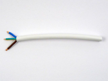 Cabo Fléxivel H05VV-F3G2,5 (FVV) branco PREÇO POR METRO
