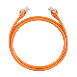 Cabo UTP - Ethernet - Conectores RJ45 - Categoria 6 - 10 m - Cor laranja