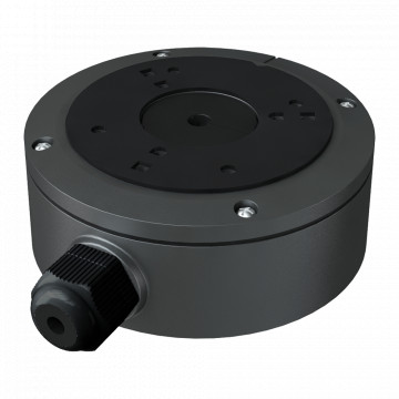Caja de derivación Cártido Elegante - A cámaras cúpula - Adaptar a usar exterior IP66 - Instalación em techo ou muro - Diámetro da base 117.9 mm - Paleta de cables