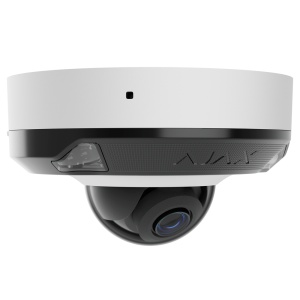 Câmara IP 8 Megapixel Ajax - 1/2.8" Progressive Scan CMOS - Lente 4 mm | Ranhura MicroSD até 256GB mm - IR15m | Luz Branca 15 m | PoE 802.3at/af - Com Inteligência Artificial - Cor branco