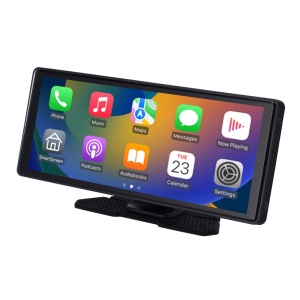 CarPlay 10.26" tátil - Câmara 4K e câmara adicional 1080P - Compatível com Android e iOS - Gravação em cartão microSD compatível - Saídas de áudio através do altifalante integrado BLE, FM - Acelerómetro integrado de 3 eixos