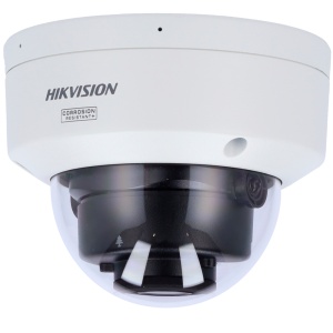 Chambre IP Hikvision Domo Gama Pro Colorvu3.0 - Résolution 8 MPX | Poe IEEE802.3af - ColorVu3.0: Image couleur Hikai -SSP F1.0 1/1,8 "- 4 mm | Double microphone | Hybrid Light jusqu'à 30m - AcUsense3.0 | Siren et dissuasion Flash - Alarmes 1/1 | IP67 | IK10 |