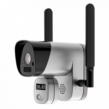 Chambre IP WiFi 2 mégapixels - Mesure de la température corporelle - précision ± 0,3 ° C - distance de mesure jusqu'à 1,5 m - Connexion de l'application pour smartphone - ONVIF pour la connexion NVR