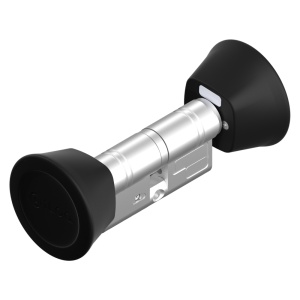 Cilindro inteligente S50 com leitor longo - Abertura com TAG NFC ou APP móvel - Sem necessidade de bateria (alimentado por NFC) - Dimensões 30 (interior) x 30 (exterior) mm - Comprimento ajustável com ILOQ-S50-EXTENSION-x - Exterior IP65 | Leitor longo in