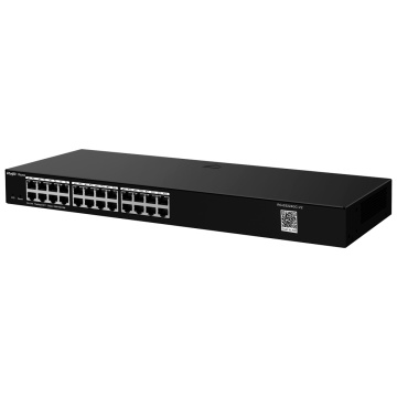 Cloud de commutation Reyee - 24 ports RJ45 Gigabit - Port Speed ​​10/100/1000 Mbps - Plug & amp; Jouer - Détection / maison VLAN / LOOP
