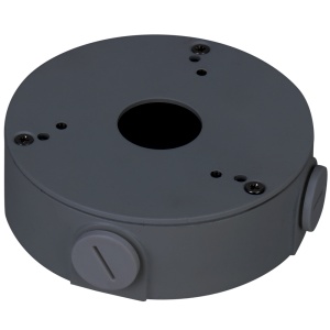 Connection Box - For Dome Chambers - Ceiling or Wall Installation - Cable Passer - Black Color