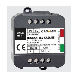 Controlador DIM 12-24Vdc 1x10A CASAMBI + PUSH DALCNET